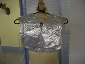 Space style silver top at Beyond Retro