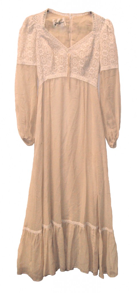 Experience the 'new nude' with this glamorous maxi dress