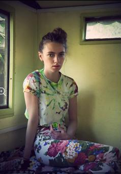 Lizzie works her styling magic on Rosie, also of Beyond Retro, Soho fame!