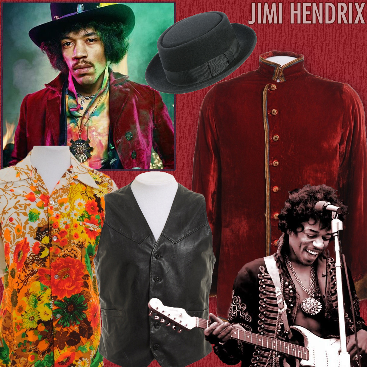 For the boys, we start with Jimi Hendrix, undoubtedly one of the most famou...