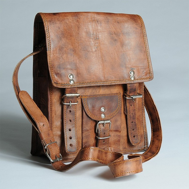 vintage school satchel