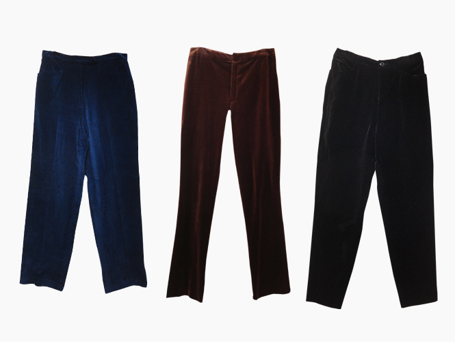 Beyond Retro Vevet Trousers