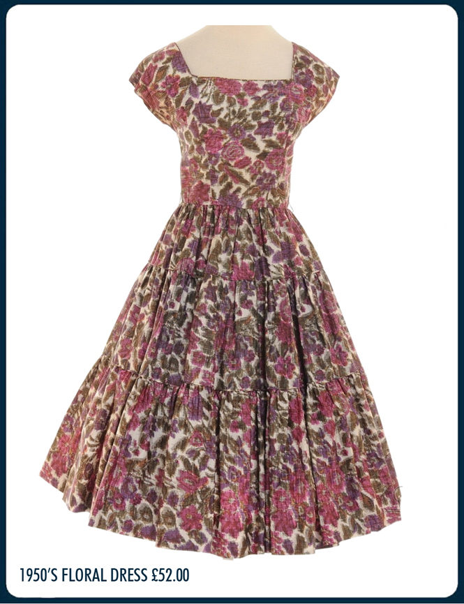 1950s floral dress