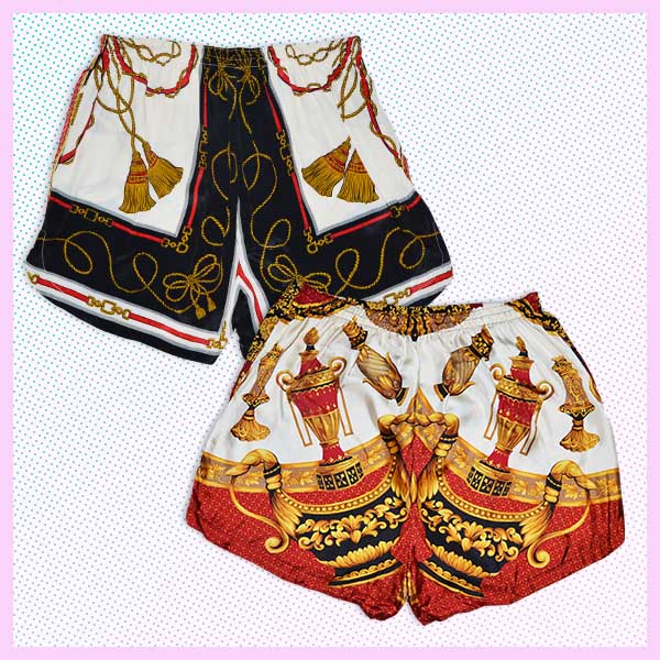 Beyond Retro Label Silk Shorts Beyond Retro Label silk shorts available in-stores now.