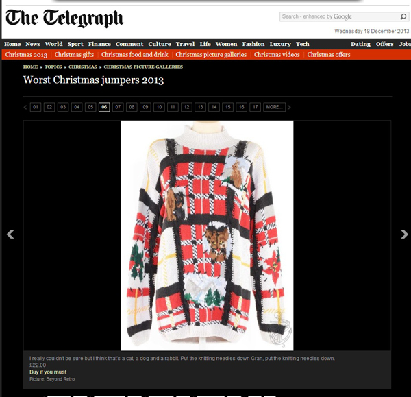 worst xmas jumpers 2013 (telegraph)